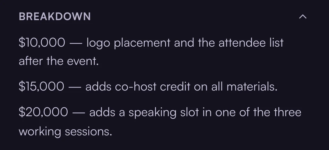 Breakdown open on a brief — the host’s tiers, in their own words.